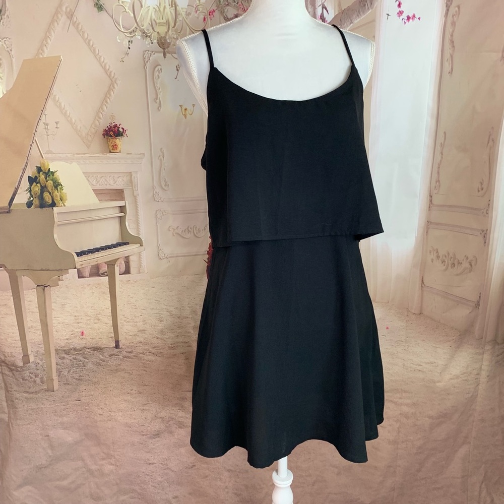 NEW Abercrombie & Fitch Layered Black Dress